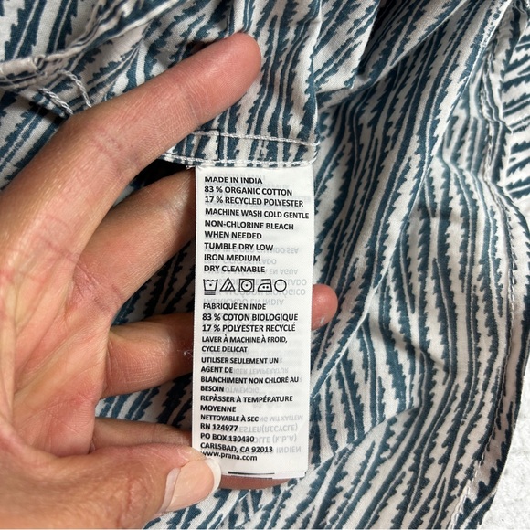 prana Men’s Slim Fit Short Sleeve Button Down Business Casual Size XL (722) - Picture 12 of 16